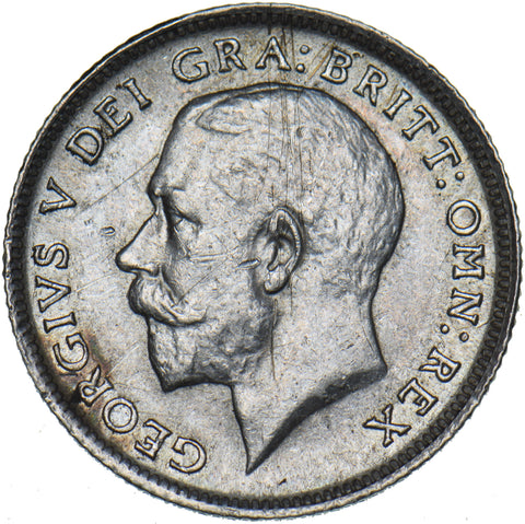 1912 Sixpence - George V British Silver Coin - Nice