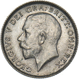 1920 Sixpence - George V British Silver Coin - Superb