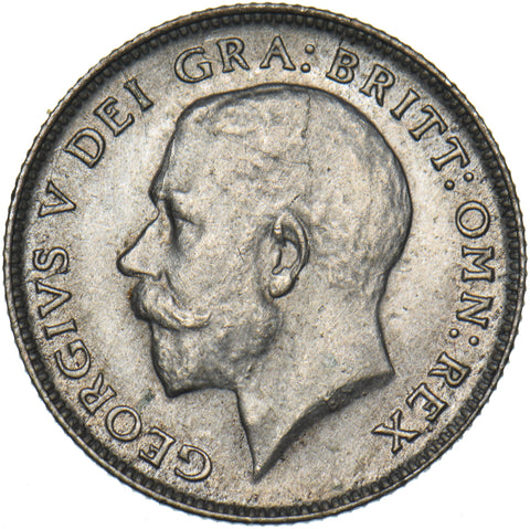 1920 Sixpence - George V British Silver Coin - Superb