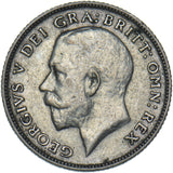 1923 Sixpence - George V British Silver Coin - Nice