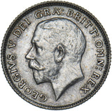 1924 Sixpence - George V British Silver Coin - Very Nice