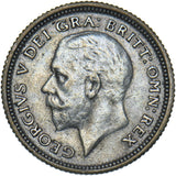 1927 Sixpence - George V British Silver Coin - Nice