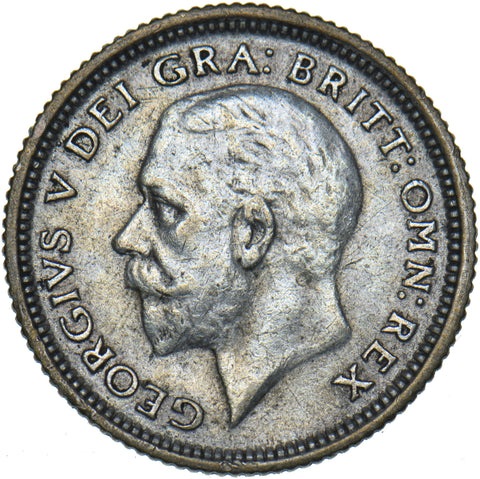 1927 Sixpence - George V British Silver Coin - Nice