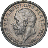1929 Sixpence - George V British Silver Coin - Superb