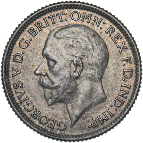 1929 Sixpence - George V British Silver Coin - Superb