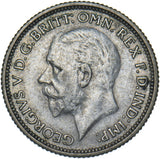 1929 Sixpence - George V British Silver Coin - Very Nice