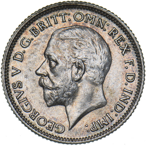 1930 Sixpence - George V British Silver Coin - Very Nice