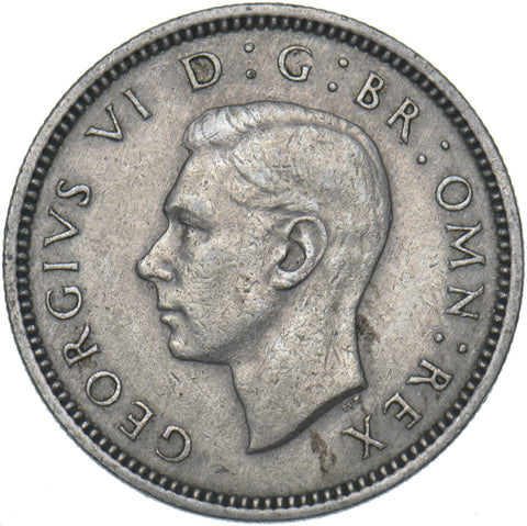 1952 Sixpence - George VI British Coin - Nice