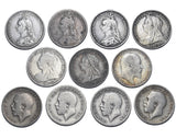 1887 - 1819 Sixpences Lot (11 Coins) - British Silver Coins - All Different