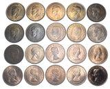 1937 - 1970 High Grade Pennies Lot (20 Coins) - British Bronze Coins