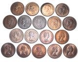 1937 - 1967 High Grade Pennies Lot (18 Coins) - British Bronze Coins