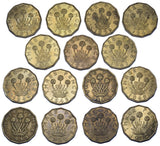 1937 - 1952 Brass Threepences Lot (15 Coins) - George VI British Coins