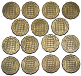 1953 - 1967 Brass Threepences Lot (15 Coins) - Elizabeth II British Coins