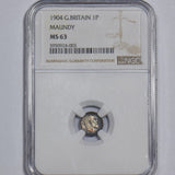 1904 Maundy Set (NGC MS 62-65)  - Edward VII British Silver Coins - Superb
