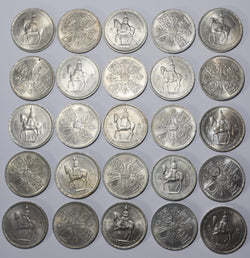 1953 Crowns Lot (25 Coins) - Elizabeth II British Coins - High Grades