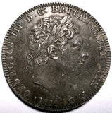 1819 LIX Crown - George III British Silver Coin - Very Nice