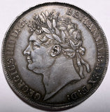 1821 Crown - George IV British Silver Coin - Very Nice