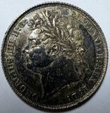 1821 Shilling - George IV British Silver Coin - Very Nice