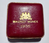 1936 Maundy Set - George V British Silver Coins - Very Nice
