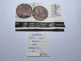 1860 Penny - Victoria British Bronze Coin - Superb