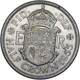 1955 Halfcrown - Elizabeth II British Coin - Very Nice