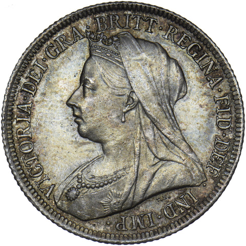 1897 Shilling - Victoria British Silver Coin - Superb