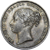 1864 Shilling - Victoria British Silver Coin - Very Nice