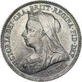 1900 Shilling - Victoria British Silver Coin - Superb