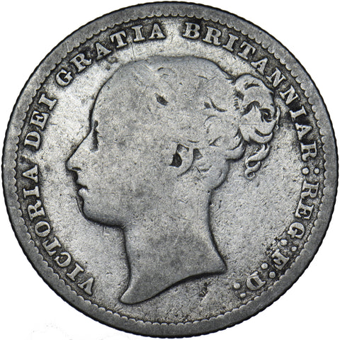 1879 Shilling (Rare Dies 6C) - Victoria British Silver Coin