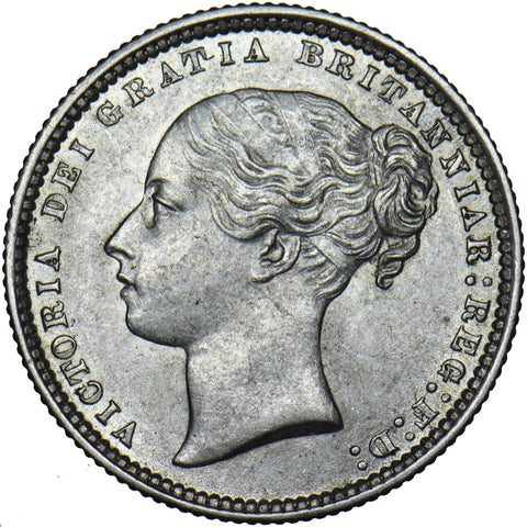 1870 Shilling (Die no. 12) - Victoria British Silver Coin - Superb