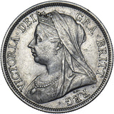 1900 Halfcrown - Victoria British Silver Coin - Very Nice
