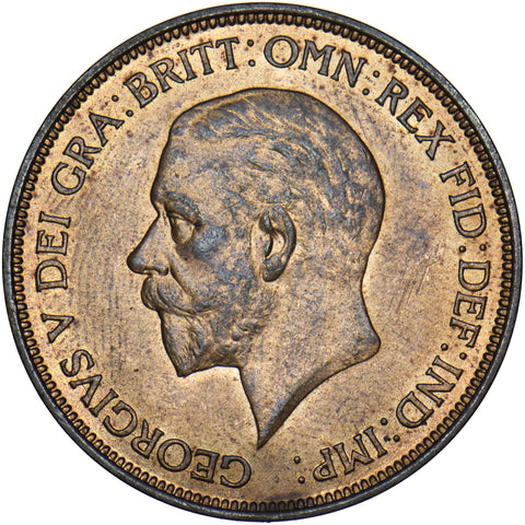 1936 Penny - George V British Bronze Coin - Superb