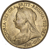 1895 Halfpenny - Victoria British Bronze Coin - Superb