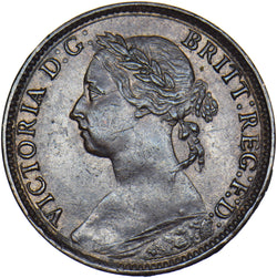 1891 Farthing - Victoria British Bronze Coin - Very Nice