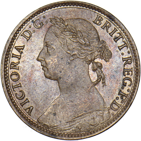 1894 Farthing - Victoria British Bronze Coin - Superb