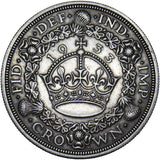 1933 Crown - George V British Silver Coin - Very Nice
