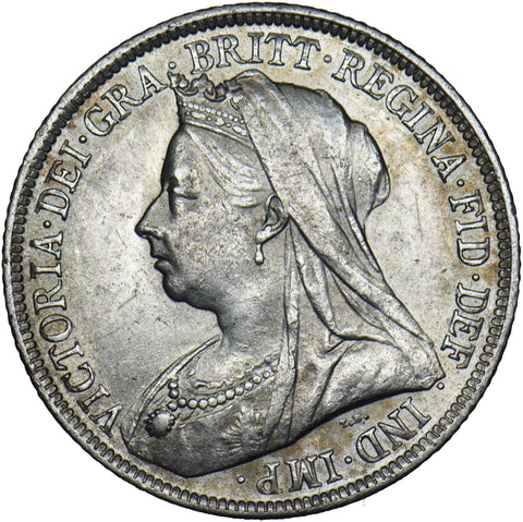 1894 Shilling - Victoria British Silver Coin - Very Nice