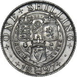 1897 Shilling - Victoria British Silver Coin - Superb