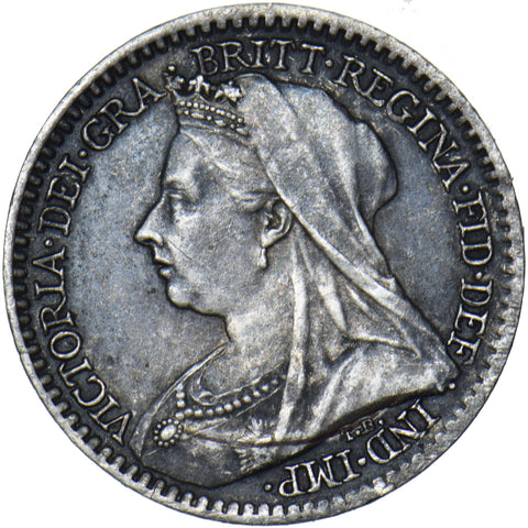 1895 Maundy Penny - Victoria British Silver Coin - Very Nice