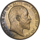 1906 Penny - Edward VII British Bronze Coin - Superb