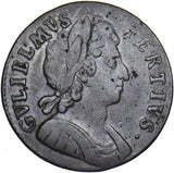 1699 Halfpenny (Date In Legend, Unbarred A’s) - William III British Coin - Nice