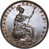 1841 Halfpenny - Victoria British Copper Coin - Very Nice