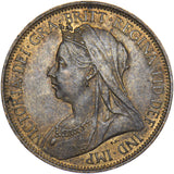 1901 Halfpenny - Victoria British Bronze Coin - Very Nice