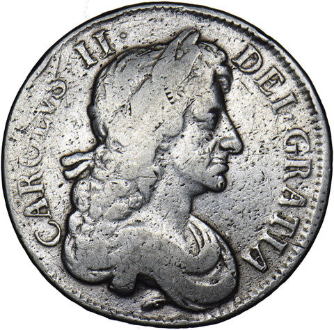 1680 Crown - Charles II British Silver Coin