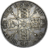 1889 Double Florin - Victoria British Silver Coin - Very Nice