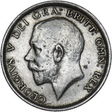 1916 Halfcrown - George V British Silver Coin - Nice