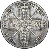 1891 Florin - Victoria British Silver Coin