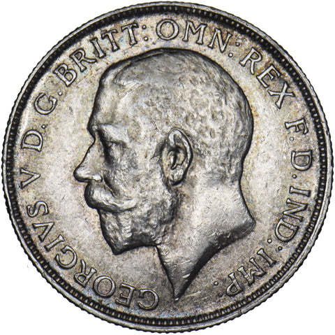1914 Florin - George V British Silver Coin - Very Nice