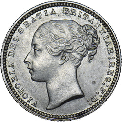1870 Shilling (Die no. 1) - Victoria British Silver Coin - Very Nice