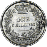 1870 Shilling (Die no. 1) - Victoria British Silver Coin - Very Nice